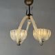 Venetian glass chandelier from Murano, circa 1950.