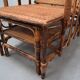 Rare Vintage Bauhaus Rattan & Bamboo Chair with Ottoman by Erich Dieckmann