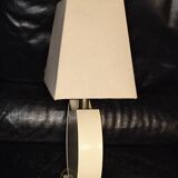 Vintage table lamp the dolphin Croissy white