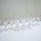 Série de 12 verres à vin rouge vintage en cristal