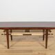 Mid-Century Rosewood & Rattan Coffee Table, 1960s