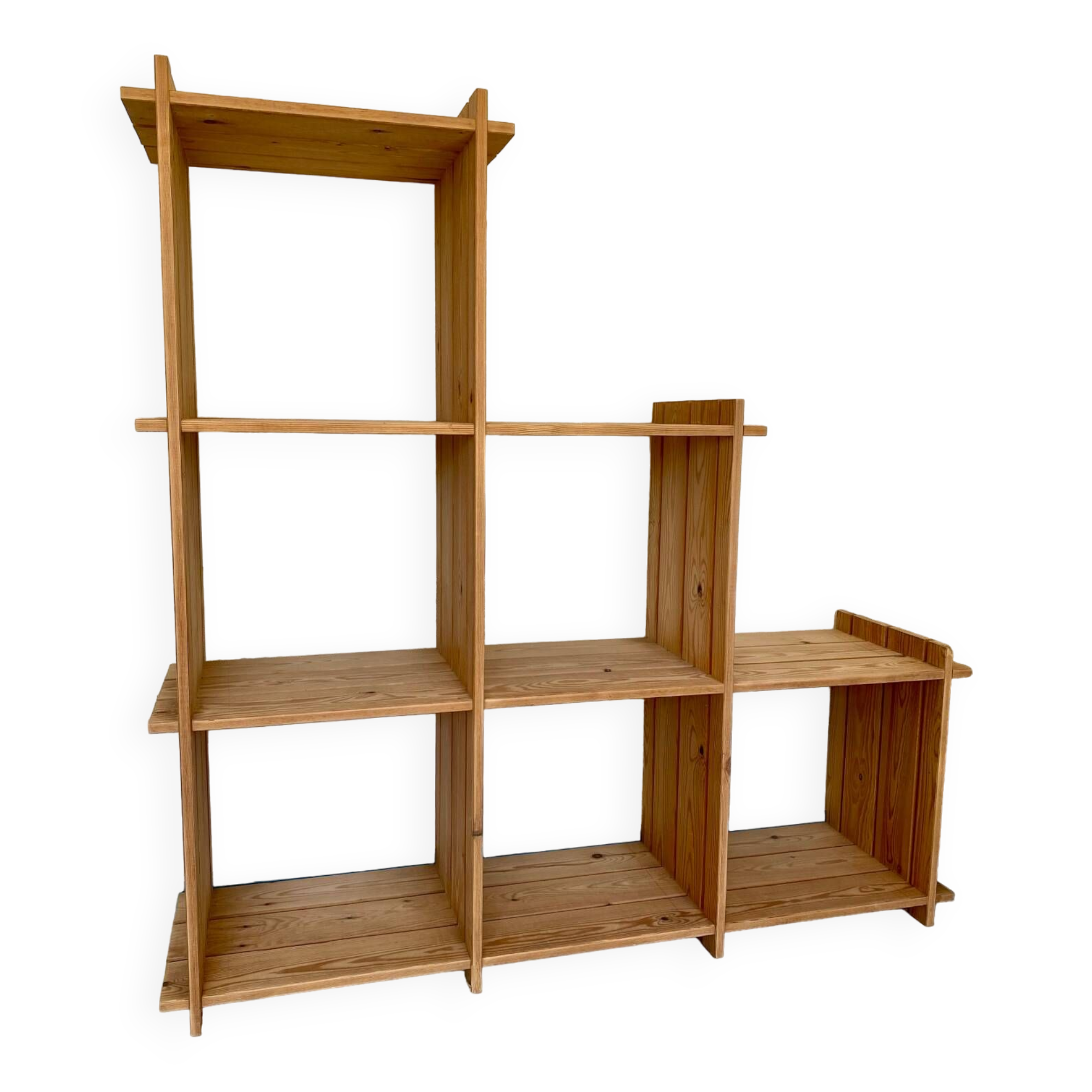 80s pine bookcase