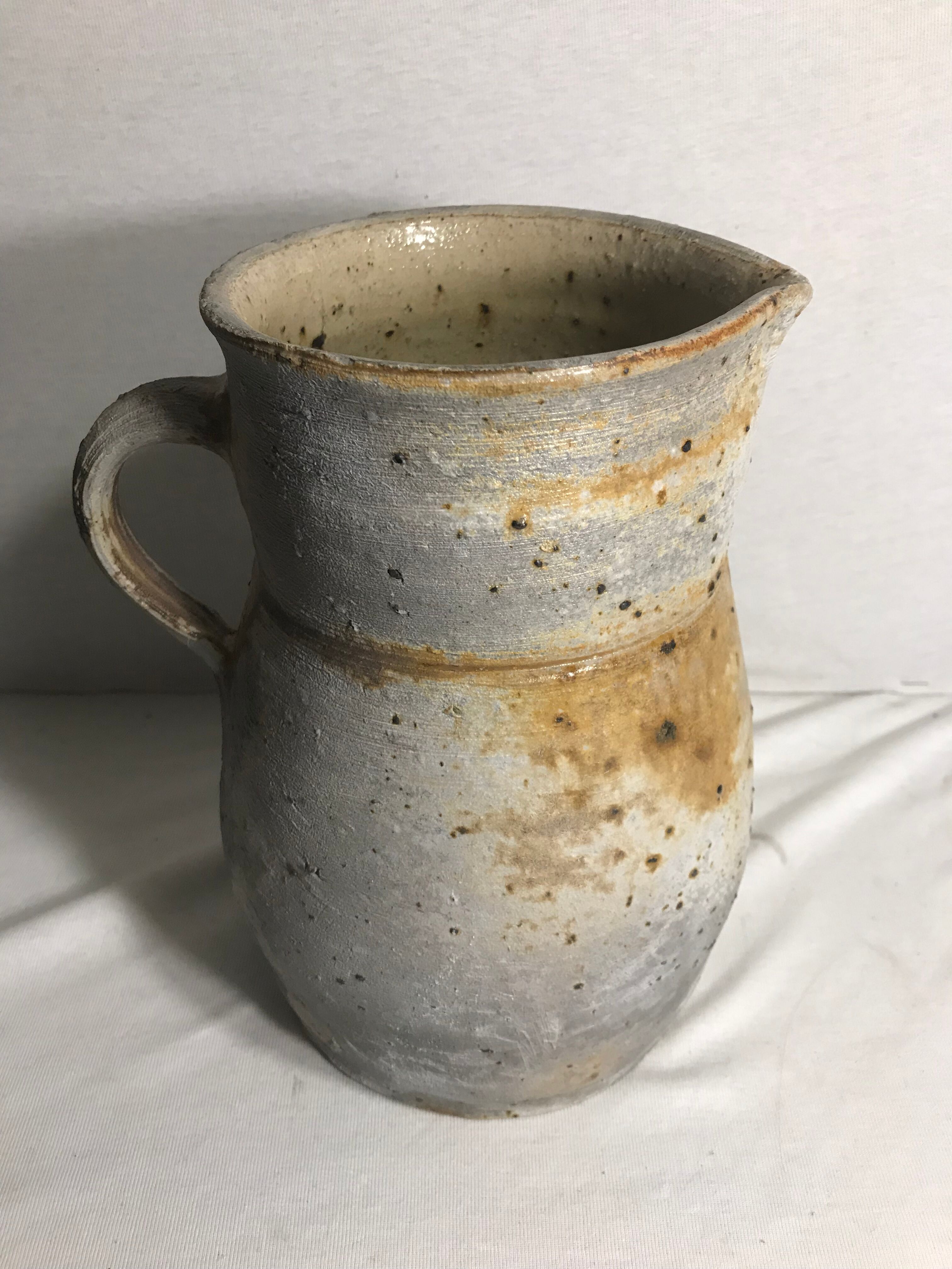 Former ceramic stoneware grey pitcher, 50s