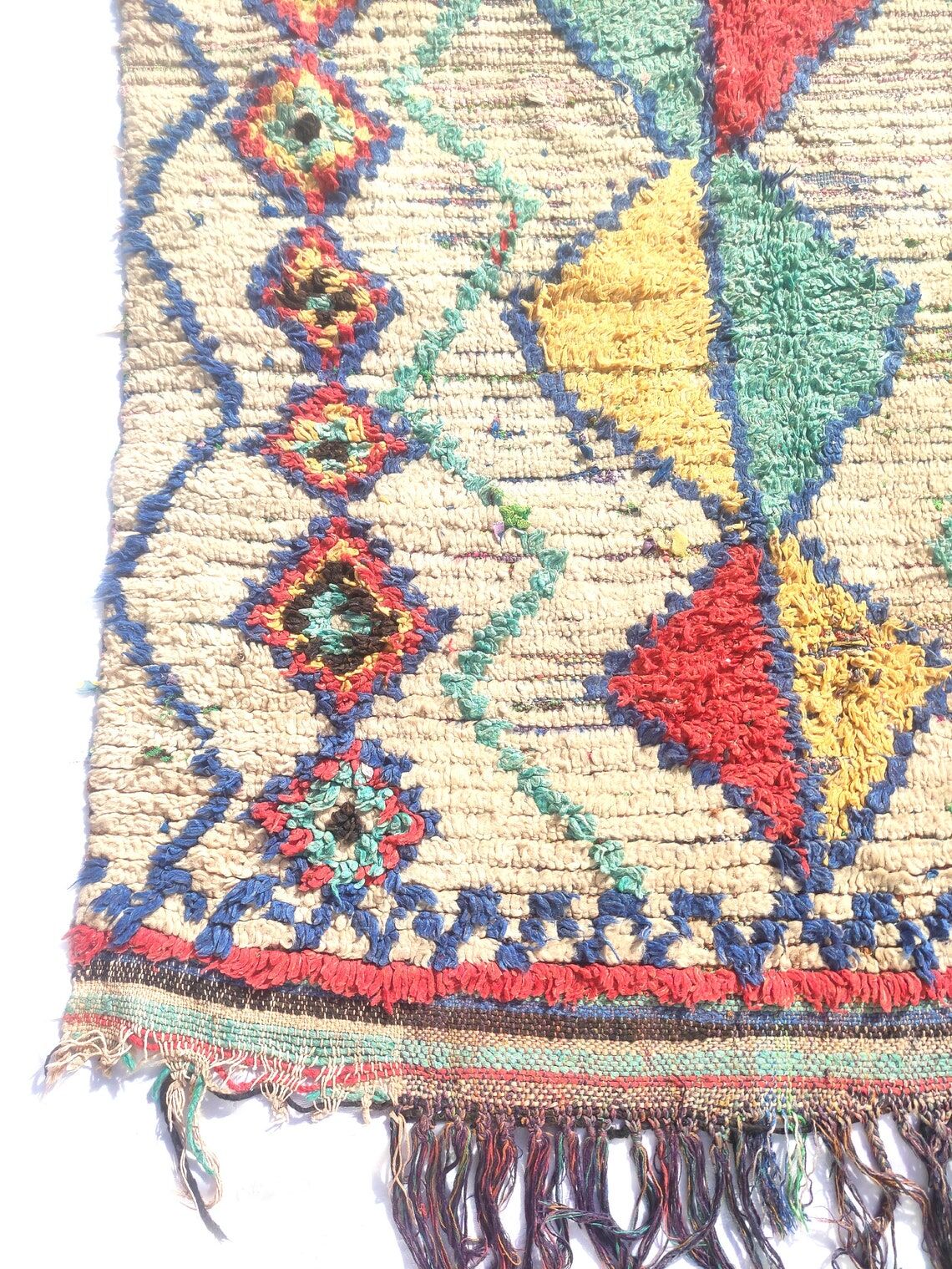 Carpet berbere boucherouite 215x113 cm