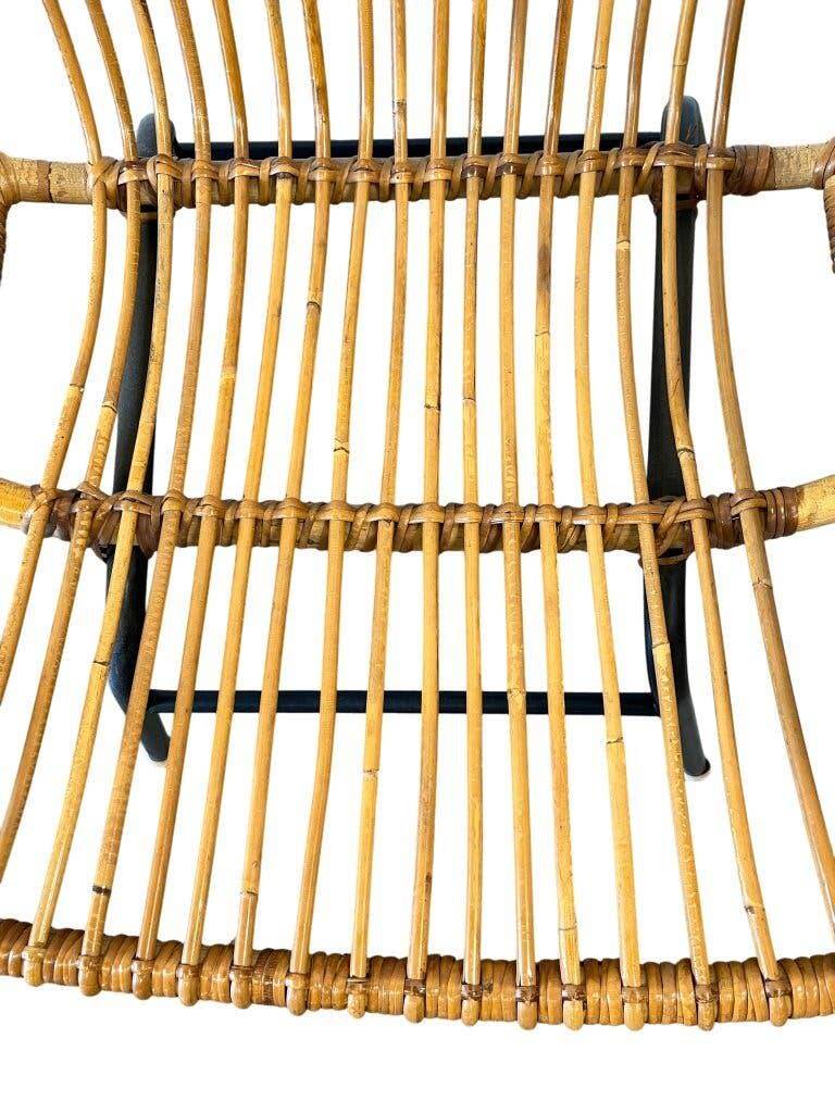 Vintage rattan armchair Rohé Noordwolde
