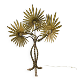 Lampadaire palmier en laiton, Italie 1970
