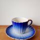 Blue cup Digoin Sarreguemines
