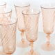 Flûtes en verre rose Rosaline, Arcoroc, lot de 6