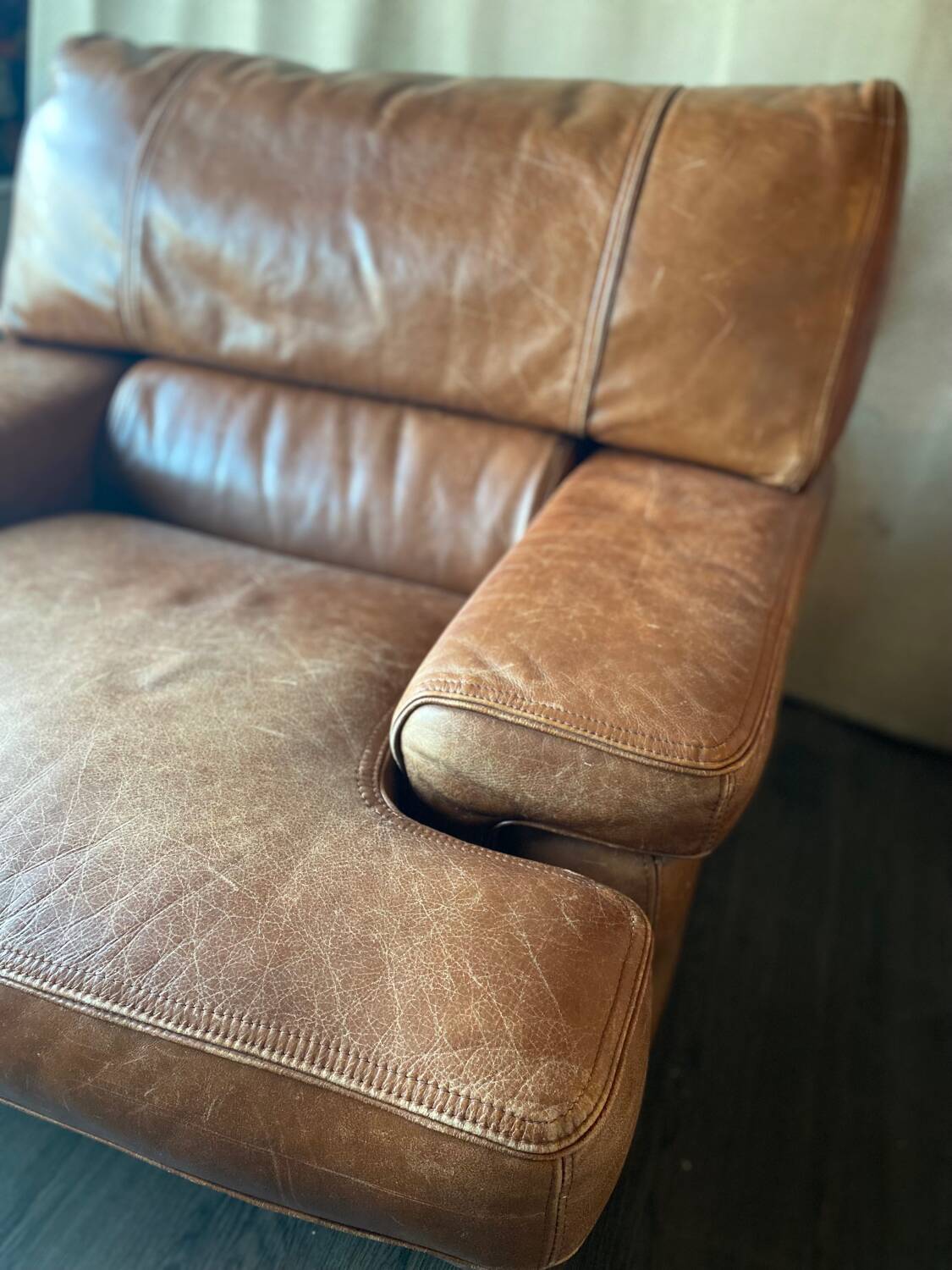 Leather armchair