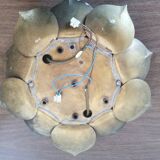 Brass flower ceiling or wall light