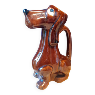 Zoomorphic dog pitcher