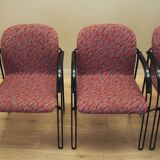 Set of four chairs, Italian design, 1980s, production: Italy