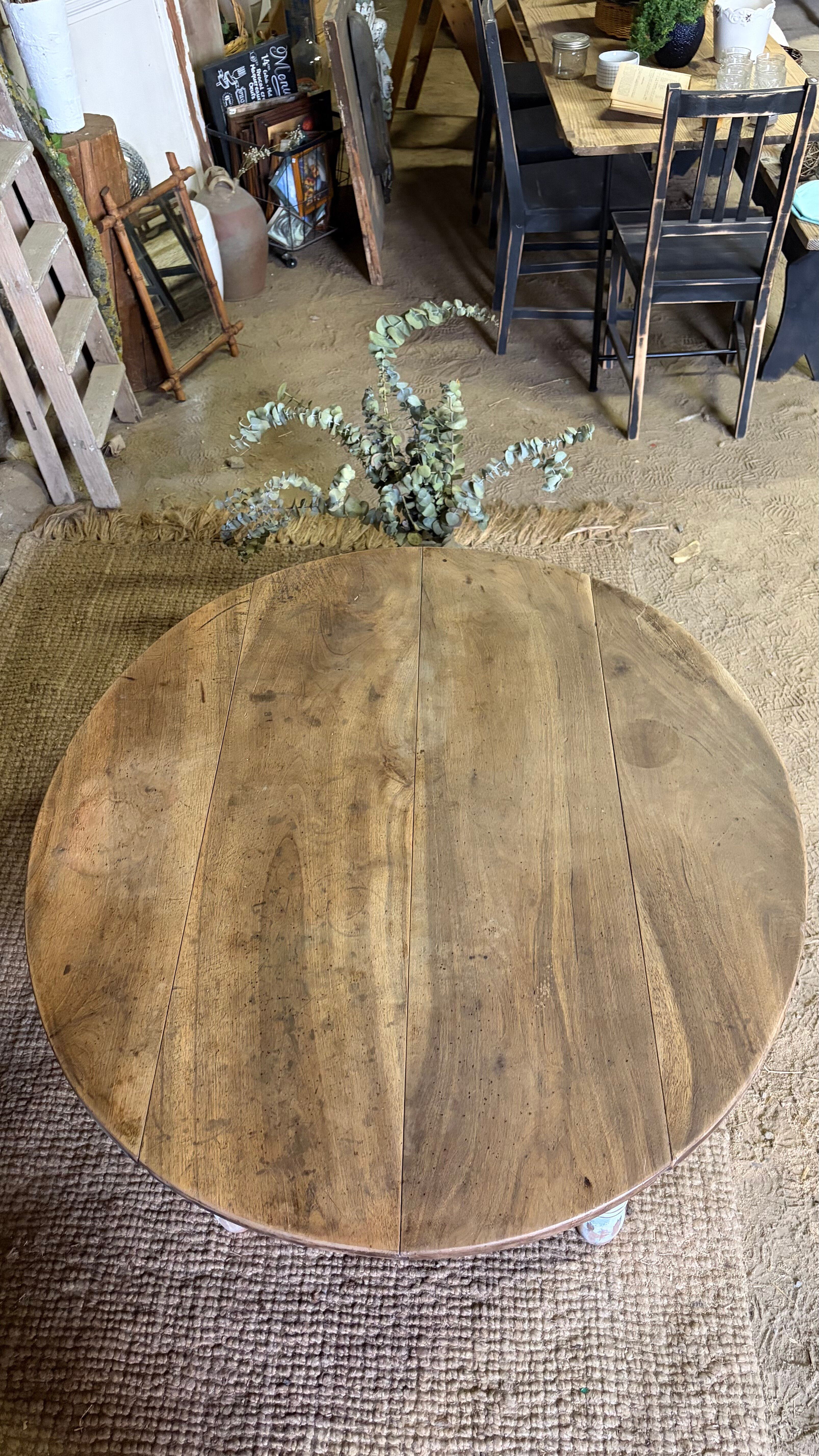 Table basse ovale bois