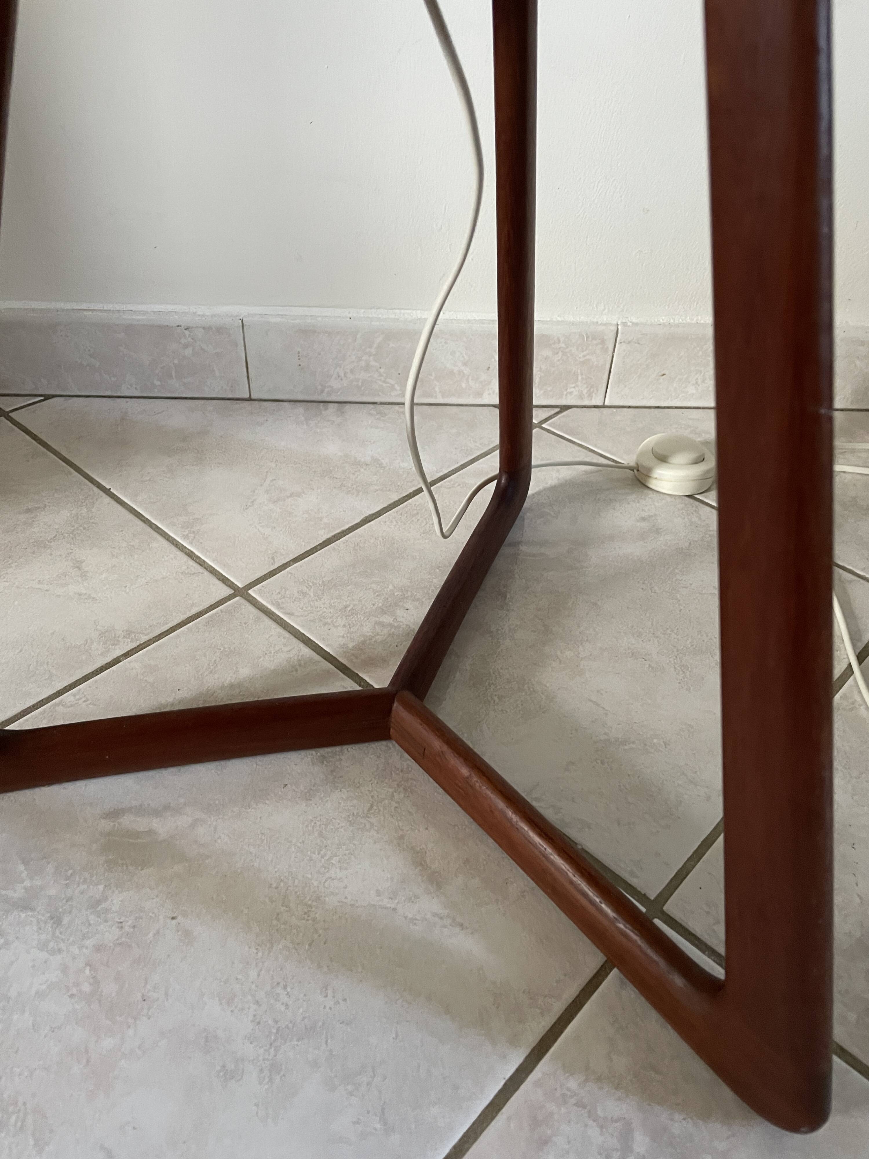 Danish teak floor lamp, 1960