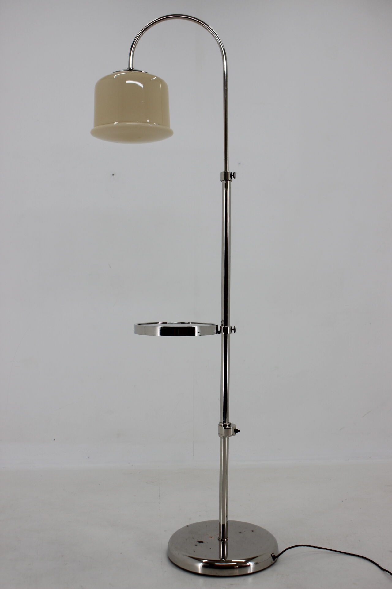 1930s Bauhaus floor lamp, Czechoslovakia