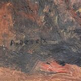 Adolphe Deteix, Woman Sewing in the Woods, circa 1930