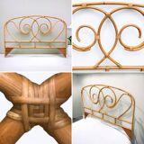 Vintage rattan headboard 1980