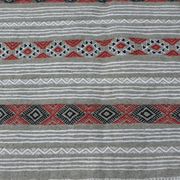 Geometric woven rug with fringes – Ethnic style – Hallway & interior