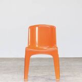 Chaise Gilac en plastique orange