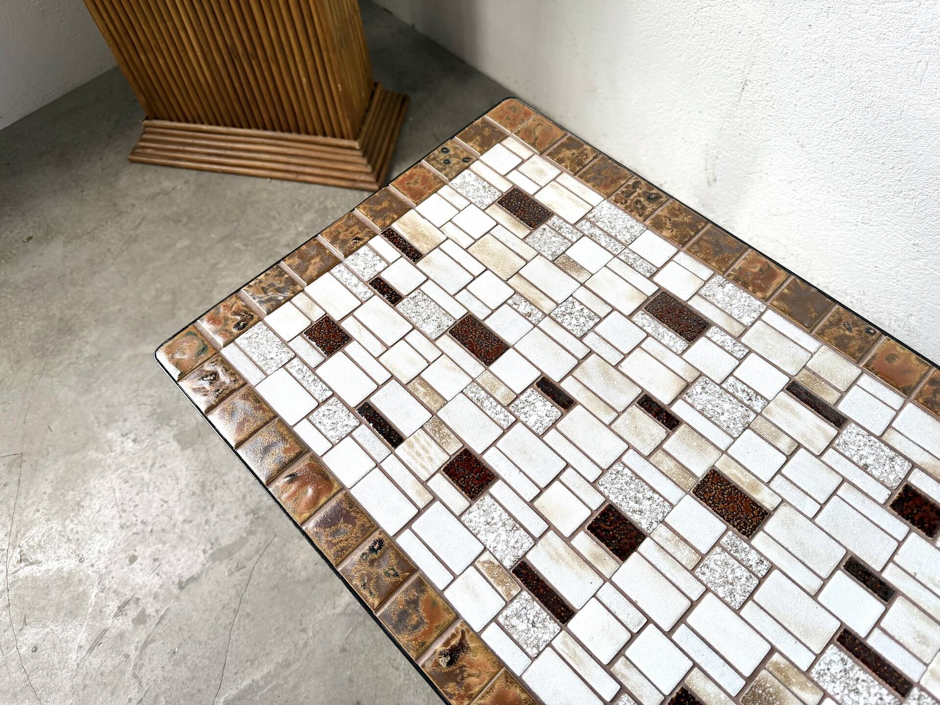Modernist coffee table in glazed ceramic, circa 1960