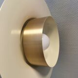 Danish hanging lamp in brass colored aluminum