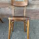 4 curved wooden chairs bistro coffee barter vintage