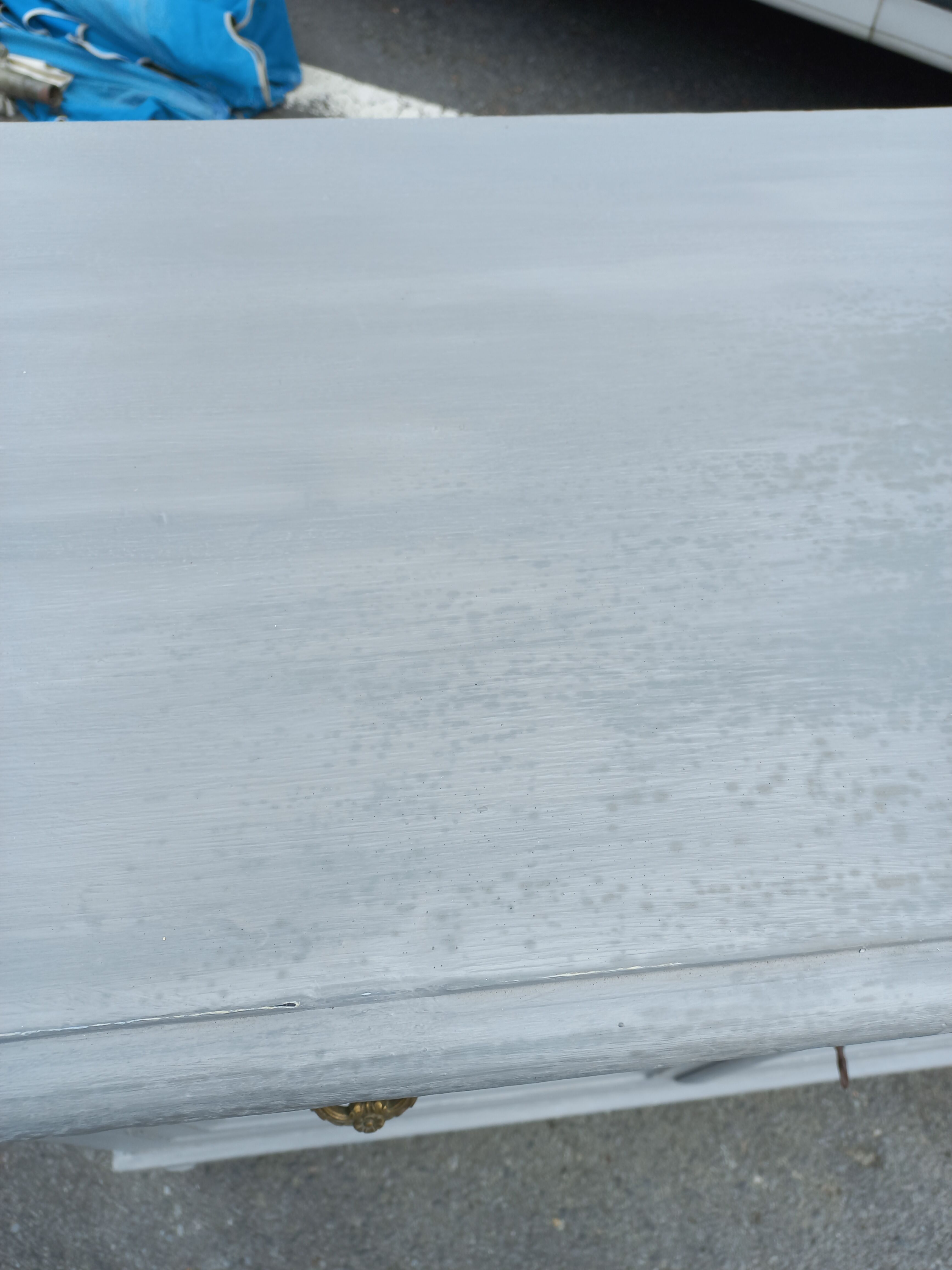 Parisian buffet old gray patina 2 doors 2 drawers