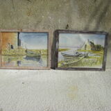 Pair of watercolors
