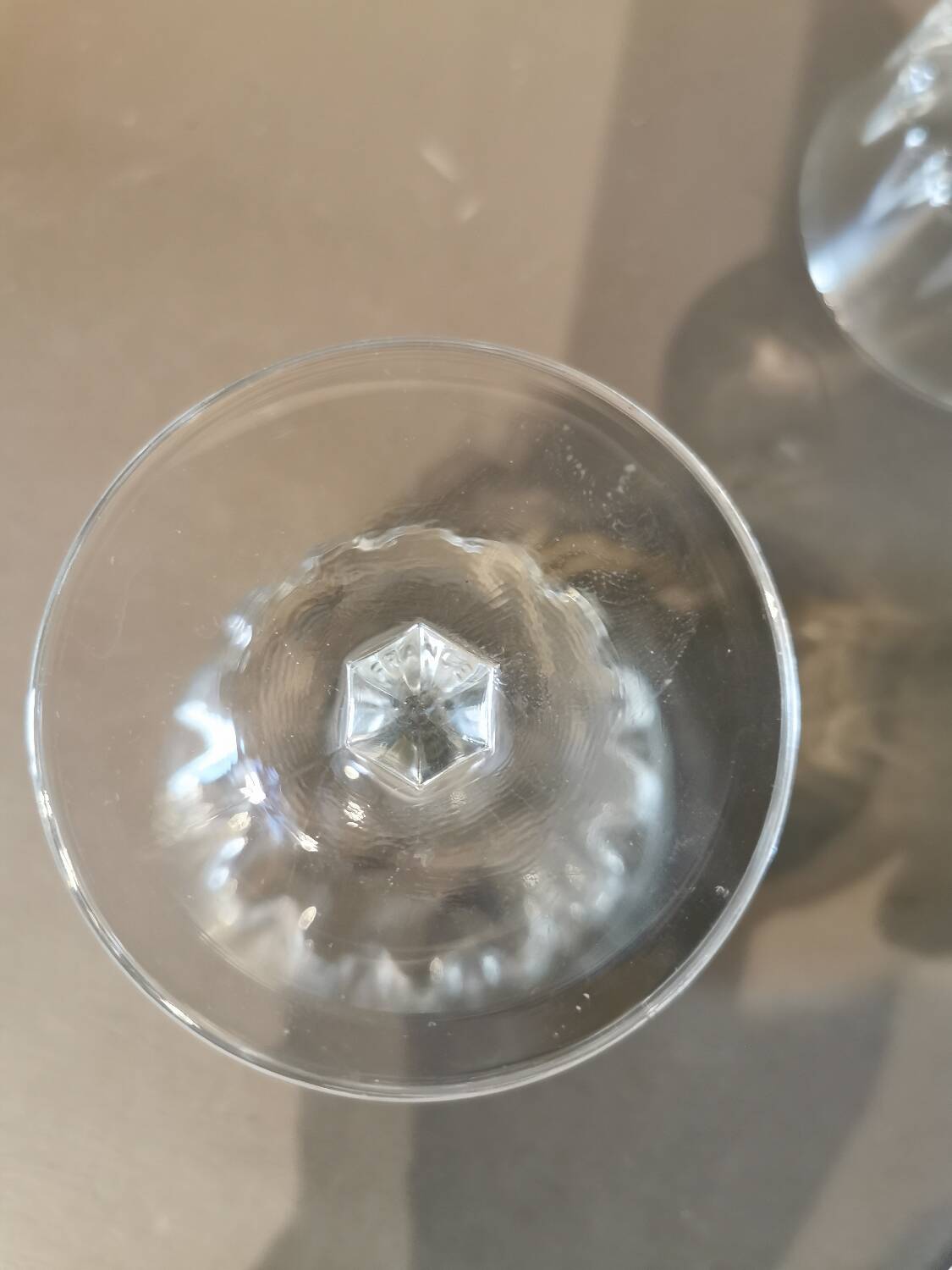 Set of 5 vintage champagne glasses