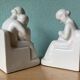 Dutch Schoonhoven ceramic bookends by Fancoise Carbius for NBC
