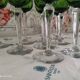 Lot de 9 verres à vin Saint-Louis non estampillés buvant vert Chartreuse