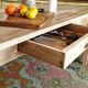 Solid oak farmhouse table 220 X 80 cm