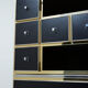 Secretary brass chrome lacquer Michel Pigneres 1970