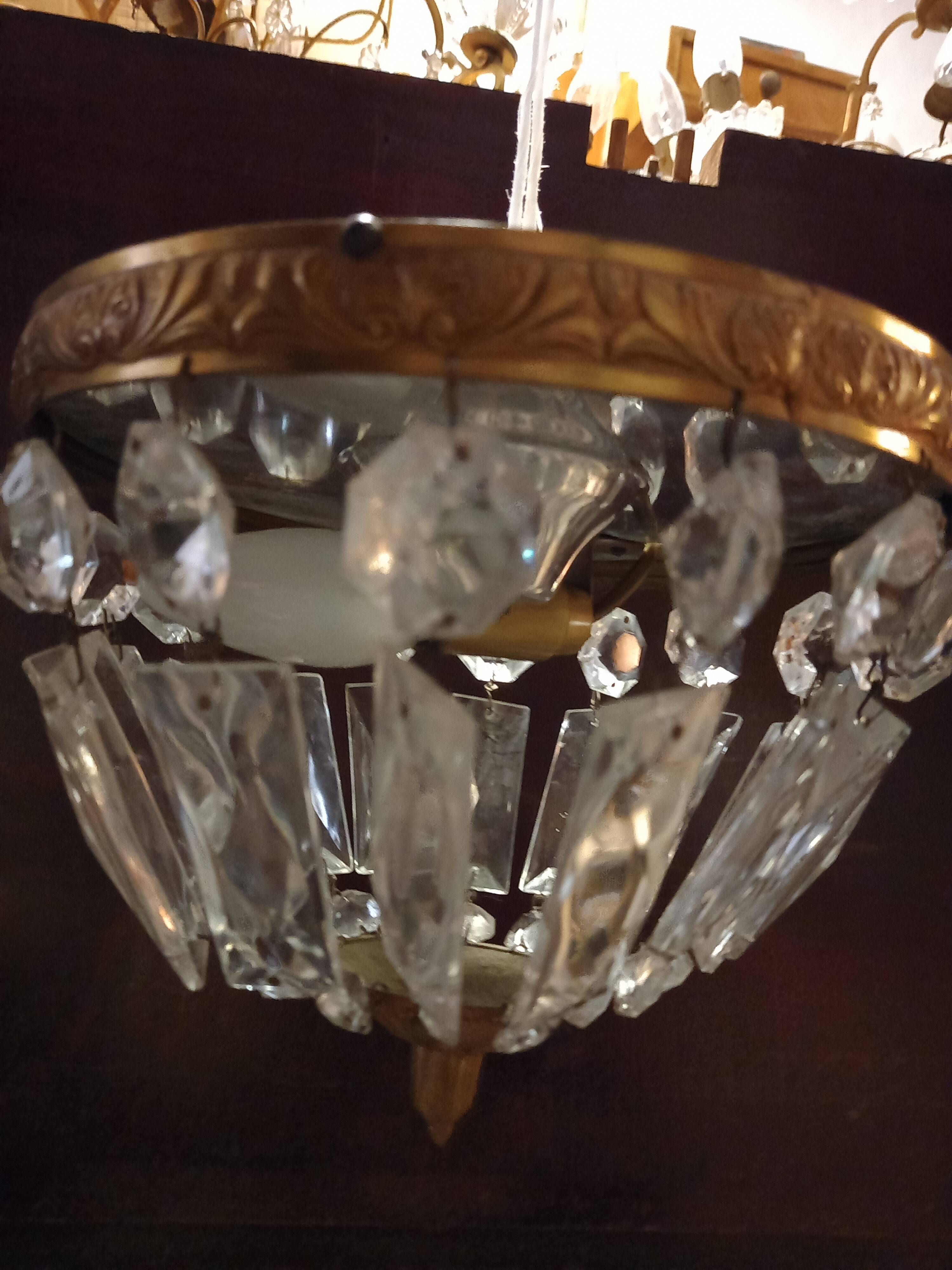 Plafonnier en cristal