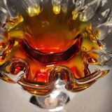 Lámpara de mesa de cristal " Mazzega". Italia, 1970s.