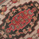 4x10 red & beige wool vintage rug 140x301cm
