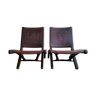 Pair of vintage armchairs by Angel Pazmino 1960