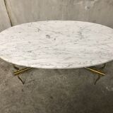 Table low brass marble 1950