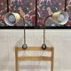 Pair of large modular scandinavian design wall lights from the 1950s.