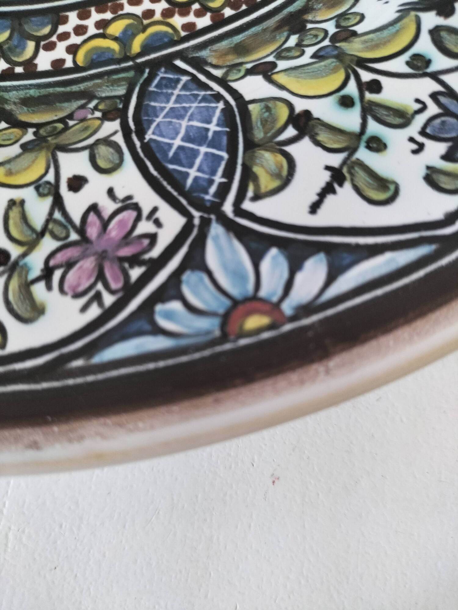 Plate São Pedro Conimbriga Portugal signed Sousa