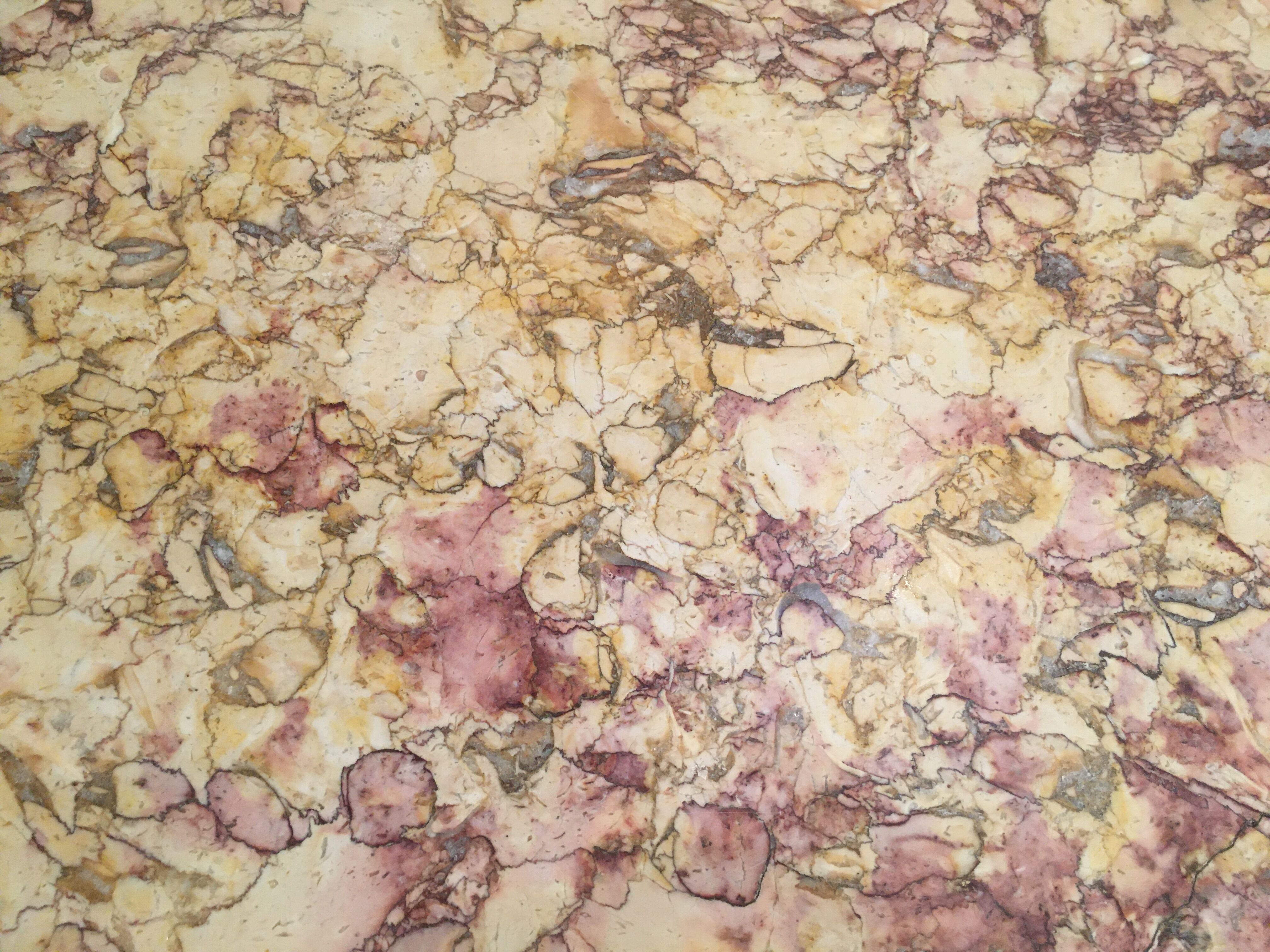 Beech bedside table on marble; 30/40s