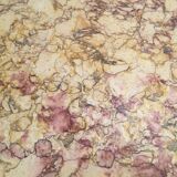 Beech bedside table on marble; 30/40s