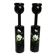 Pair of painted wooden candlesticks