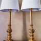 Paire de lampes classiques en bronze