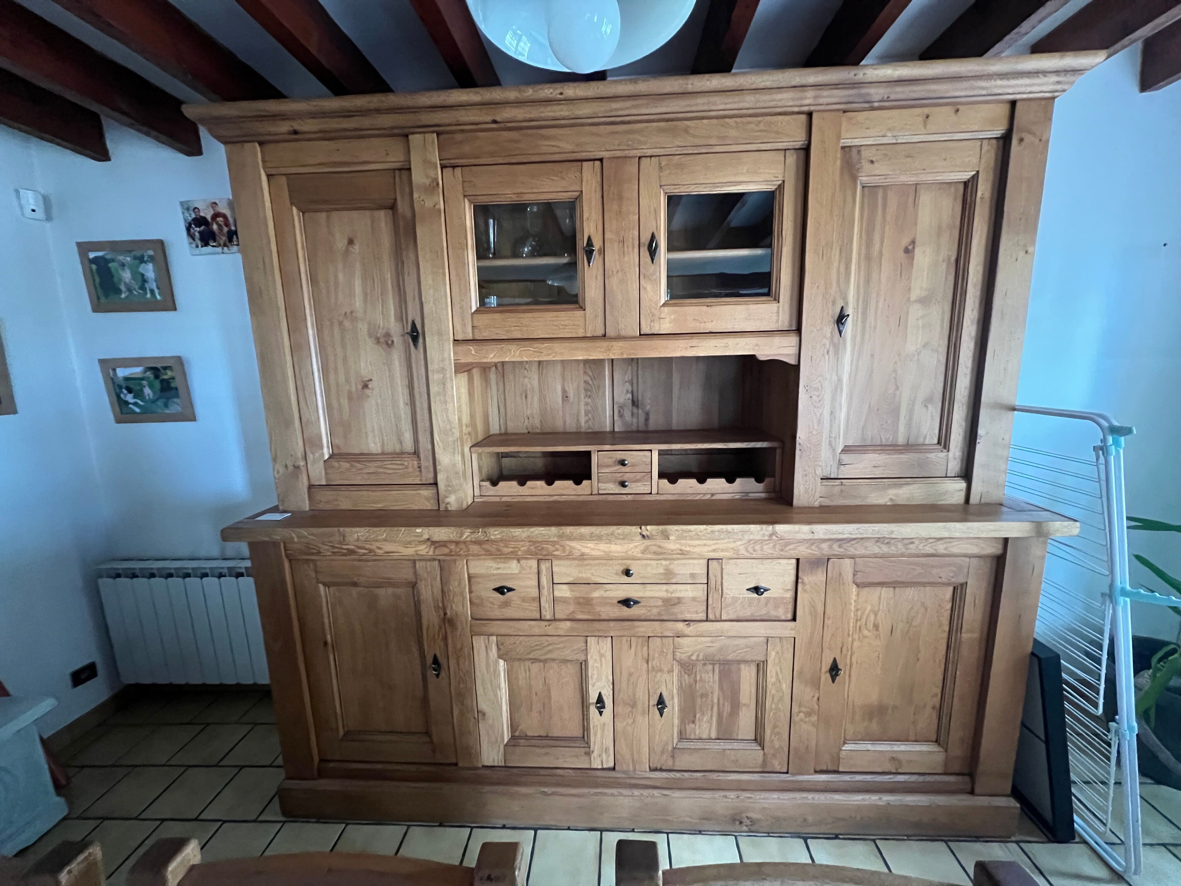 Solid oak sideboard