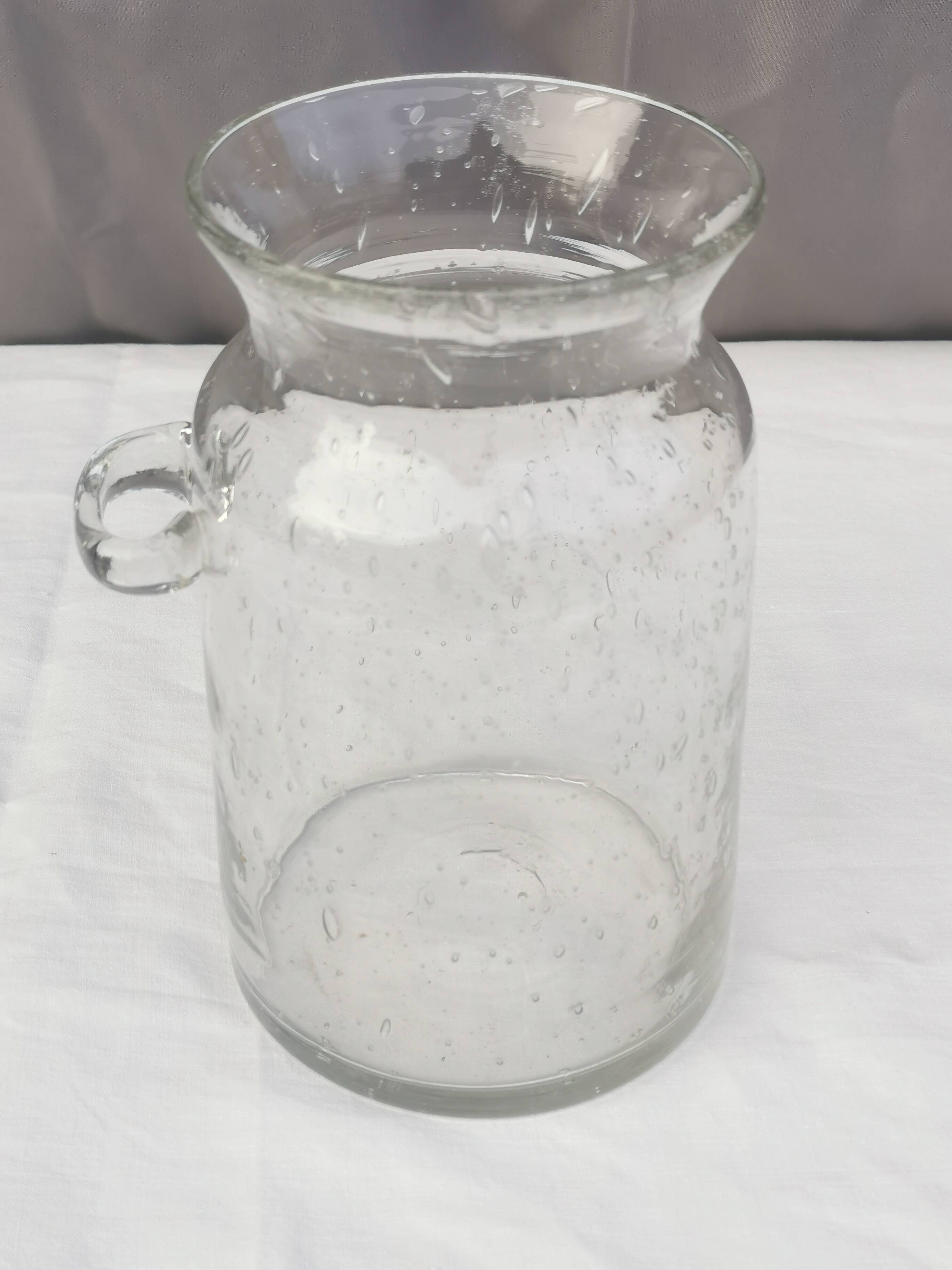 ANCIENT “BLOWN GLASS” POT 19th