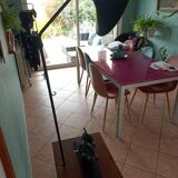 Vintage e-reader floor lamp and shelf door review