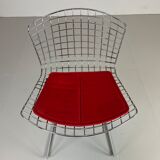 Vintage Bertoia side chair in chrome