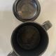 Black ceramic covered pot – Vallauris, 1950s