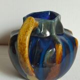 Art nouveau pitcher enamelled earth early twentieth century